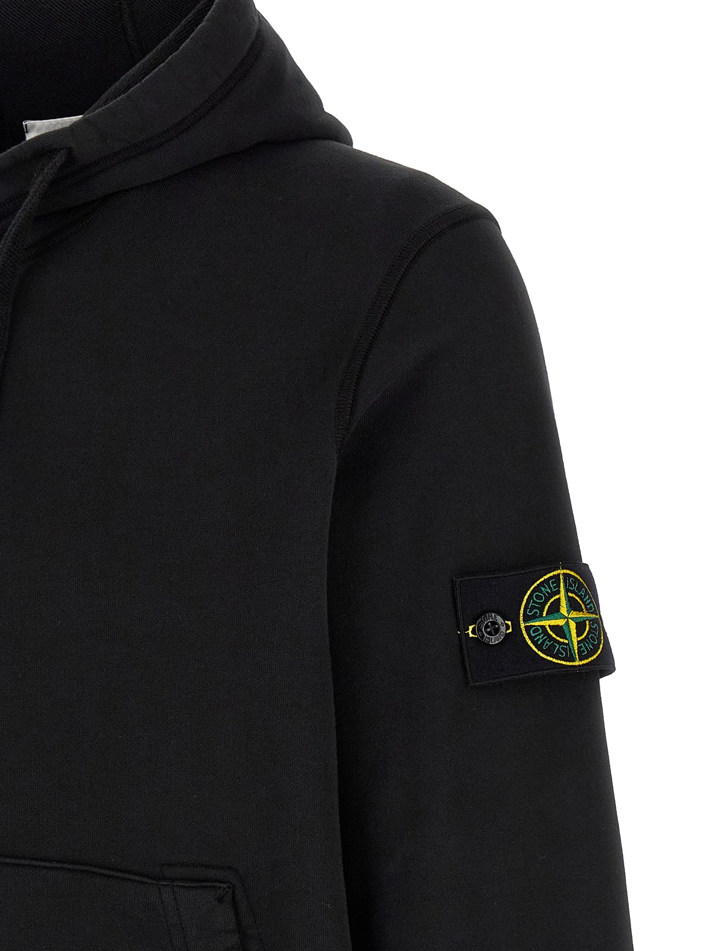 Stone Island Black Cotton Sweatshirt