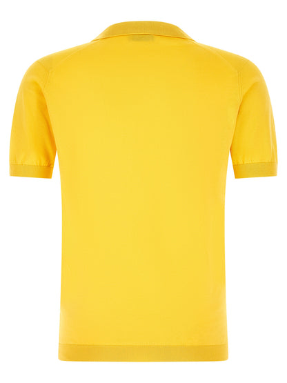 JOHN SMEDLEY Bicolor Cotton Polo Shirt