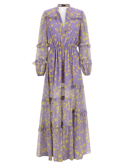CATALINA Purple Recycled Polyester Long Dress