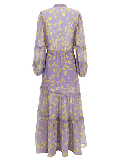 CATALINA Purple Recycled Polyester Long Dress