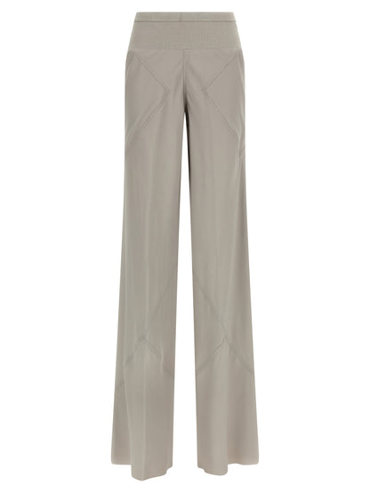 Rick Owens Gray Acetate Flared Pants