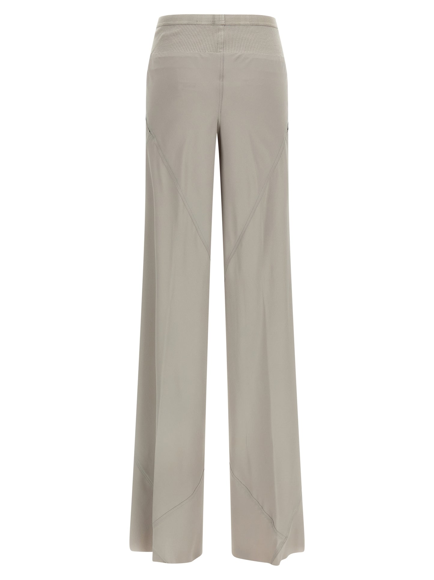 Rick Owens Gray Acetate Flared Pants