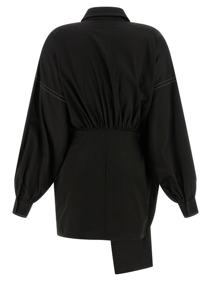 CATALINA Black Polyester Short Dress