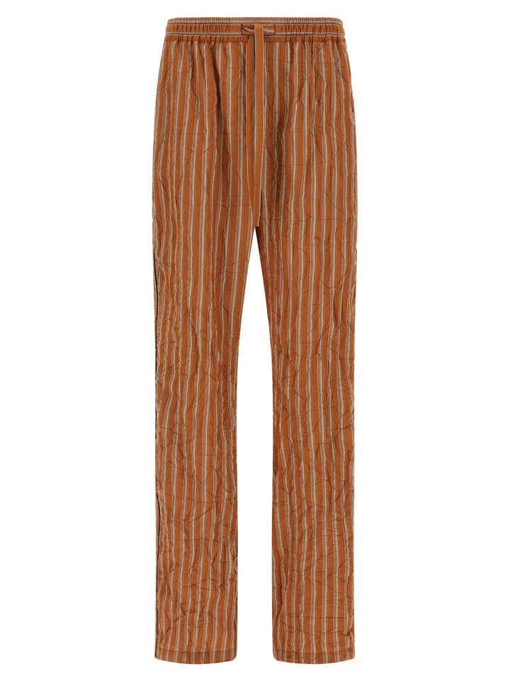 Dolce & Gabbana Brown Viscose Casual Pants