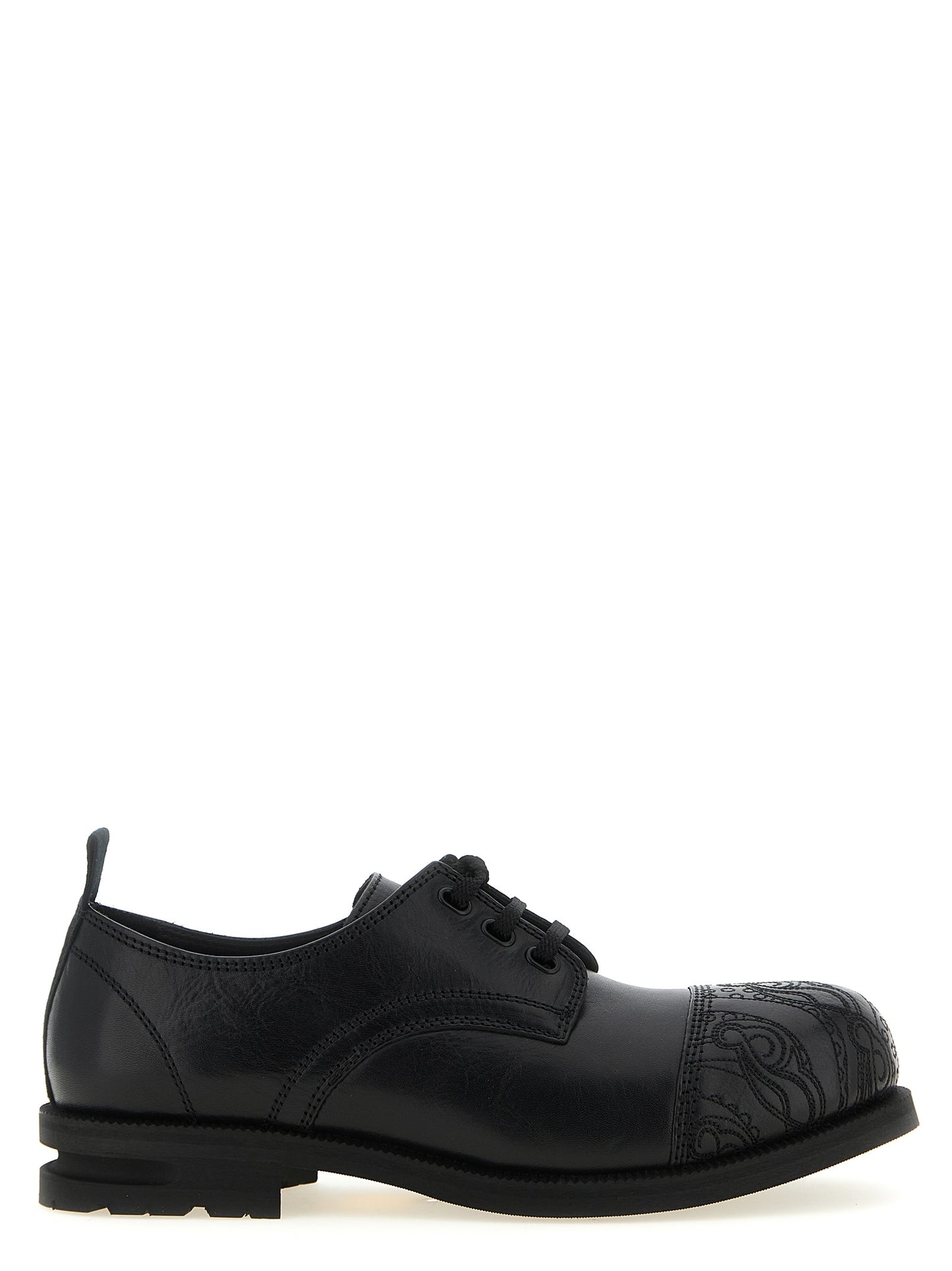 Kiko Kostadinov Black Calfskin Oxfords And Derbies