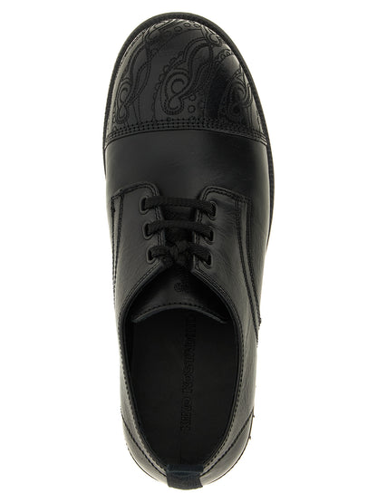 Kiko Kostadinov Black Calfskin Oxfords And Derbies