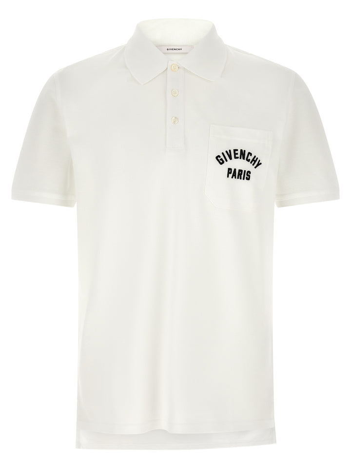 Givenchy White Cotton Polo Shirt