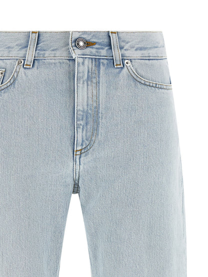 Givenchy Blue Cotton Straight-Leg Jeans