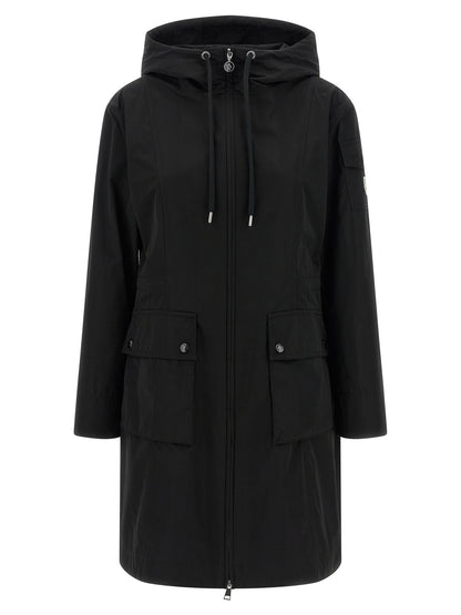 Moncler Black Polyester Parka