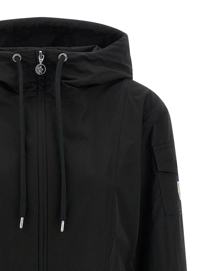 Moncler Black Polyester Parka