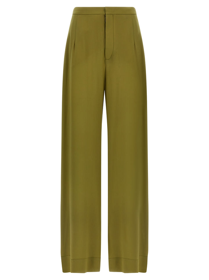 MAISON JEJIA Bicolor Silk Casual Pants