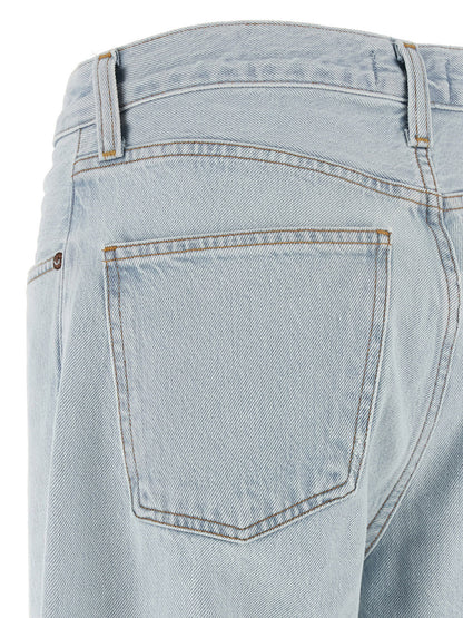 Agolde Blue Cotton Relaxed Fit Jeans