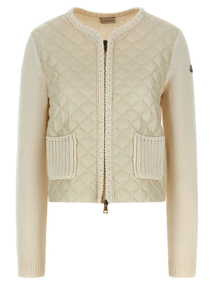 Moncler Beige Cotton Cardigan