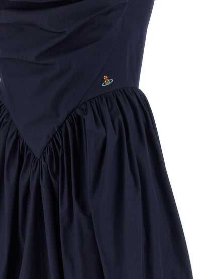 Vivienne Westwood Blue Cotton Midi Dress