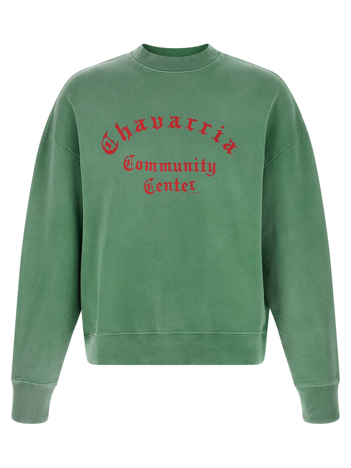 WILLY CHAVARRIA Bicolor Cotton Sweatshirt