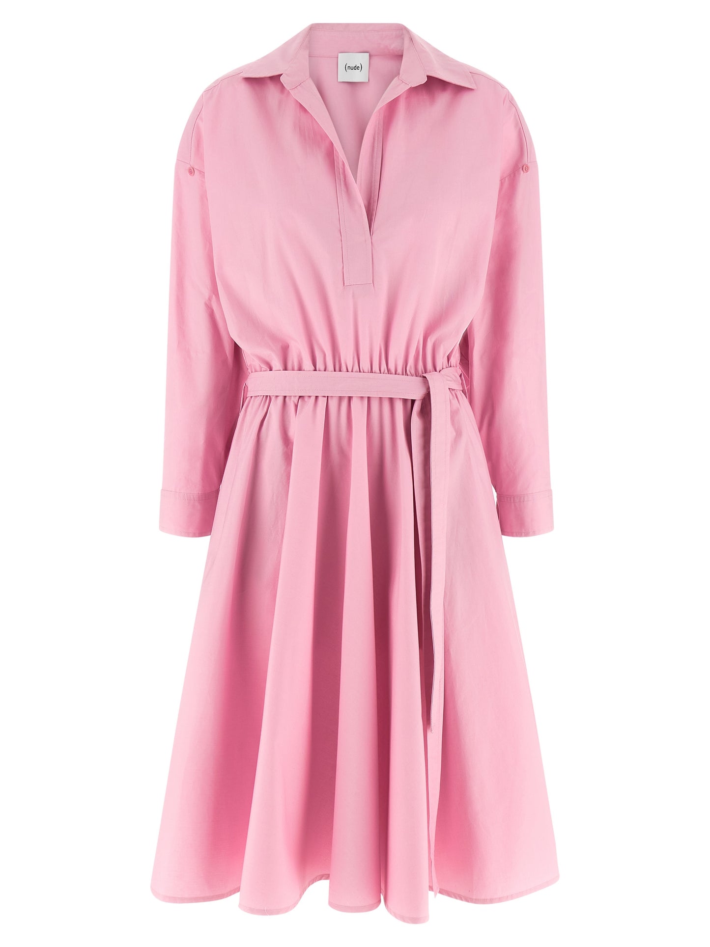 NUDE Multicolor Cotton Midi Dress