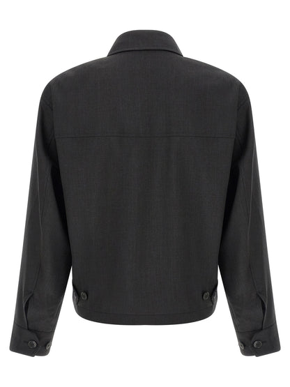 MFPEN Gray Wool Full-Length Jacket