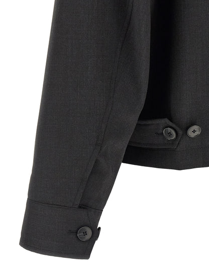 MFPEN Gray Wool Full-Length Jacket