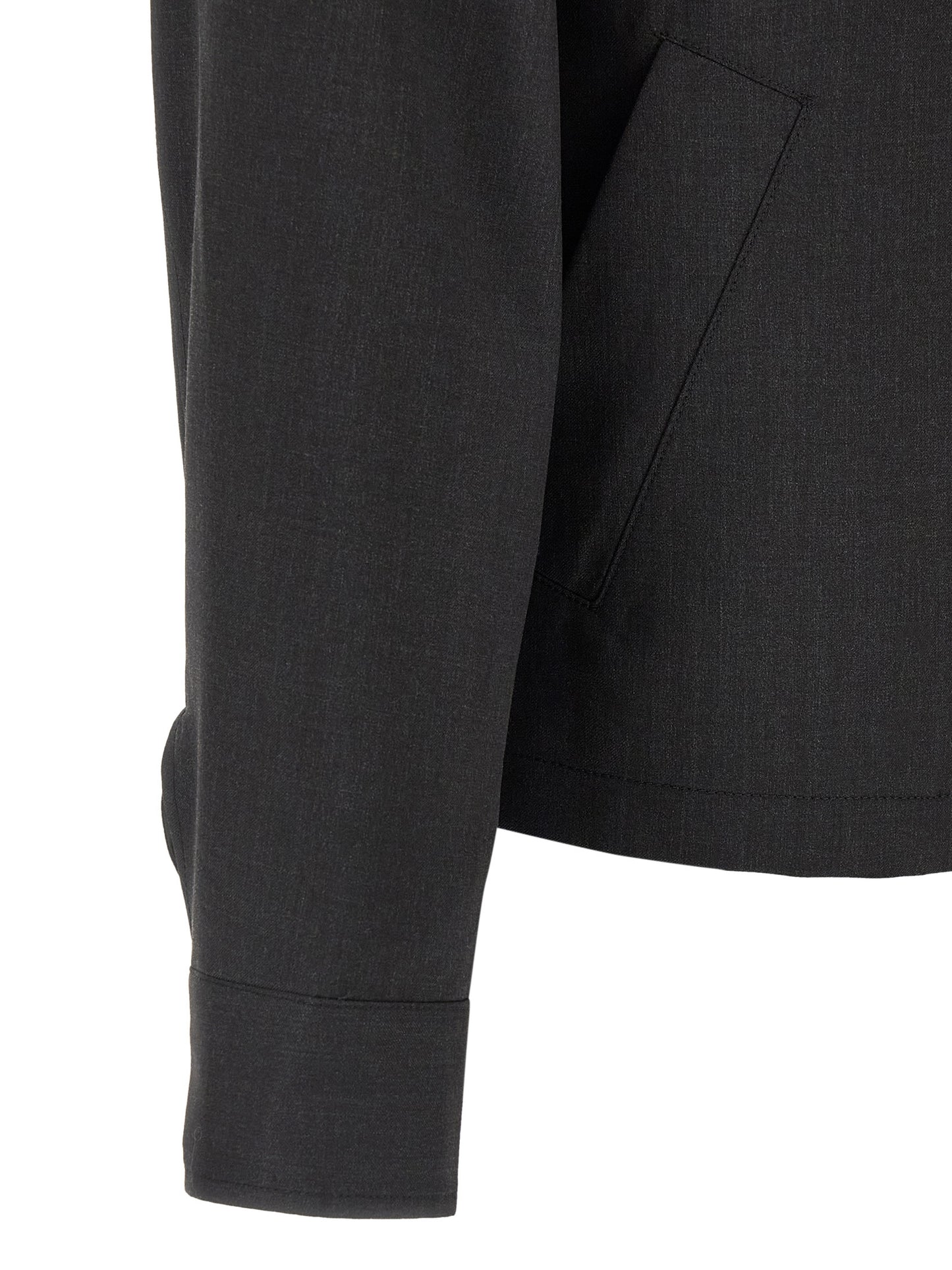 MFPEN Gray Wool Full-Length Jacket