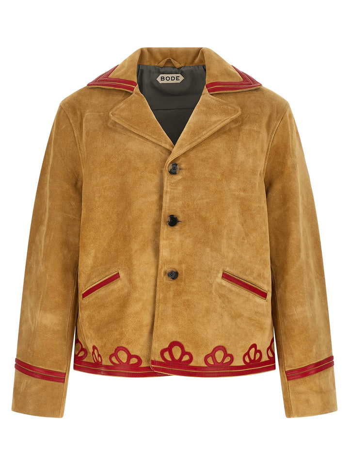 BODE Beige Cowhide Leather Jacket
