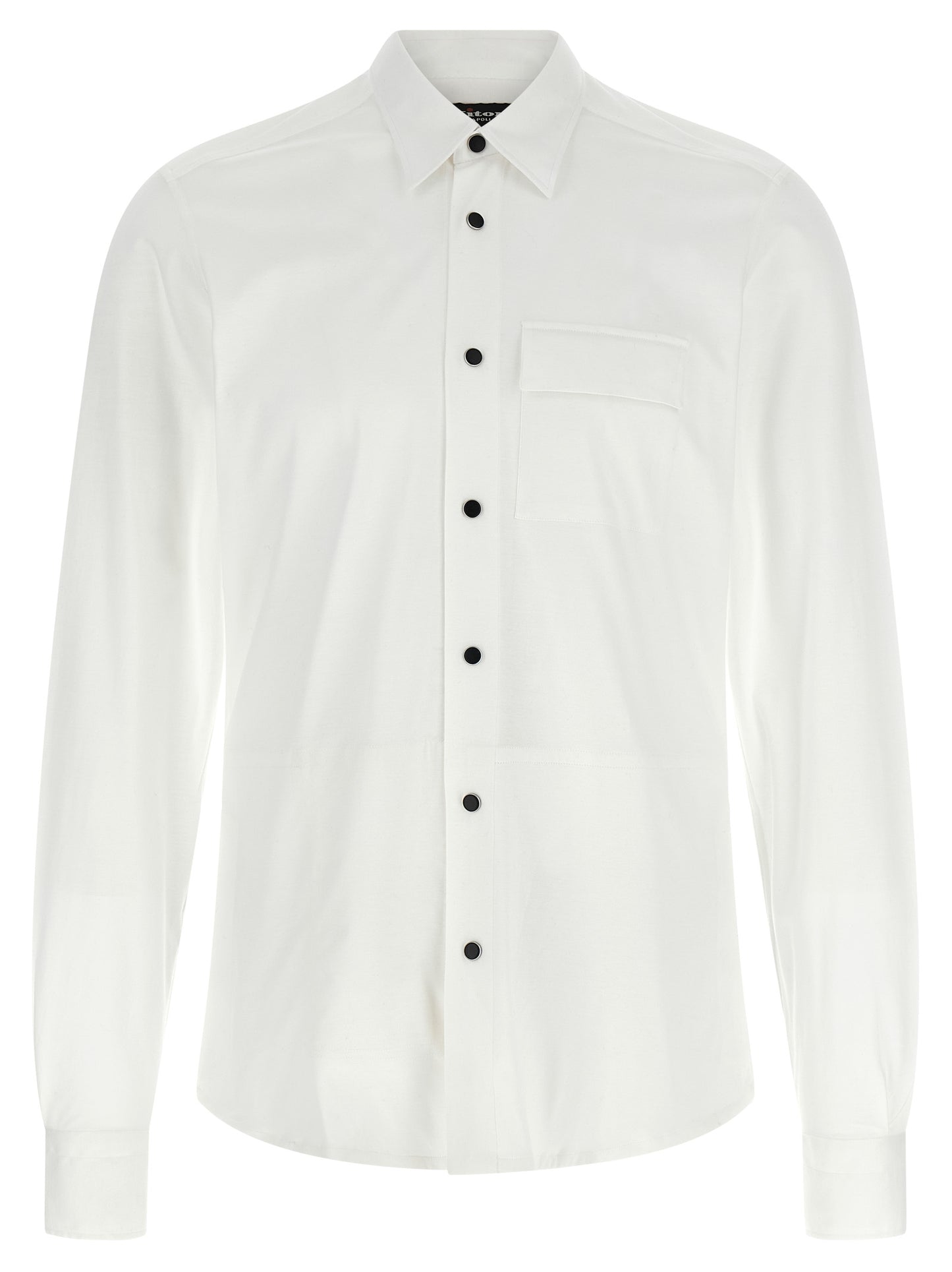Kiton White Cotton Blouse