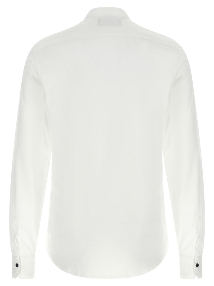 Kiton White Cotton Blouse