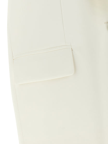 DI.LA3 PARI' White Viscose Sleeveless Jacket