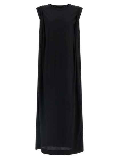 Dries Van Noten Black Cotton Long Dress
