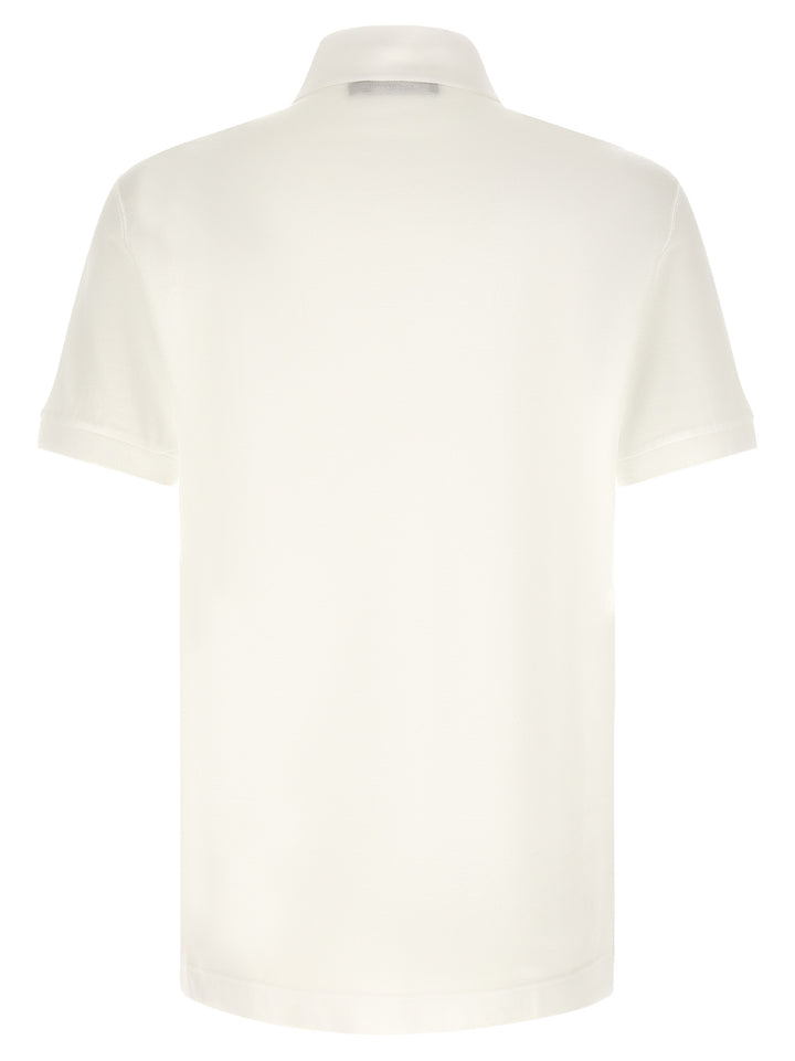 Dolce & Gabbana White Cotton Polo Shirt