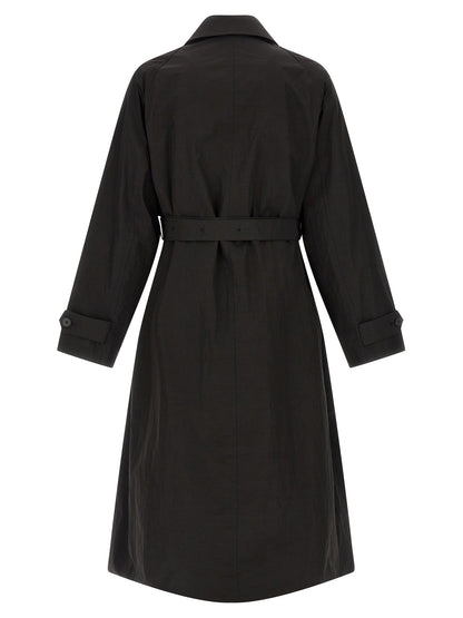 SSSTEIN Black Polyester Coat