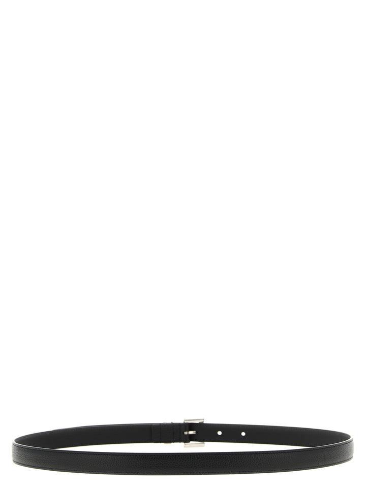 Saint Laurent Black Calfskin Regular Belt