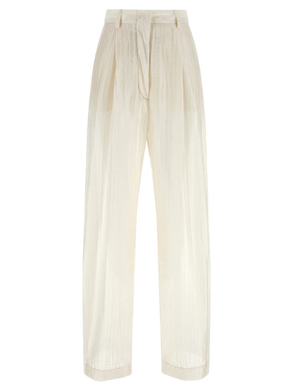 THELATEST Beige Elastane Pants