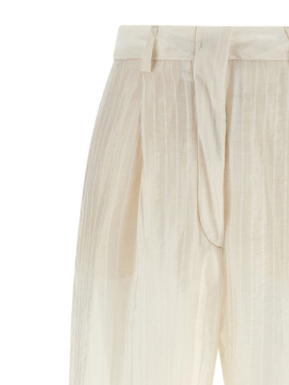 THELATEST Beige Elastane Pants