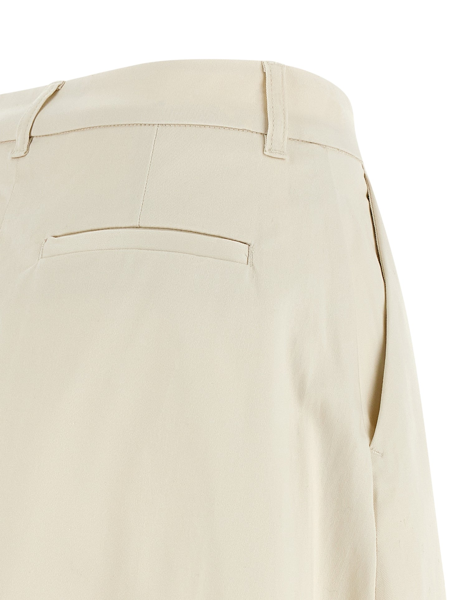 THELATEST Beige Cotton Mini Skirt