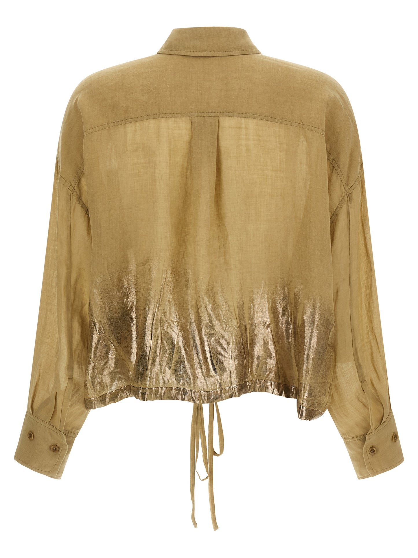 NUDE Brown Tencel Blouse