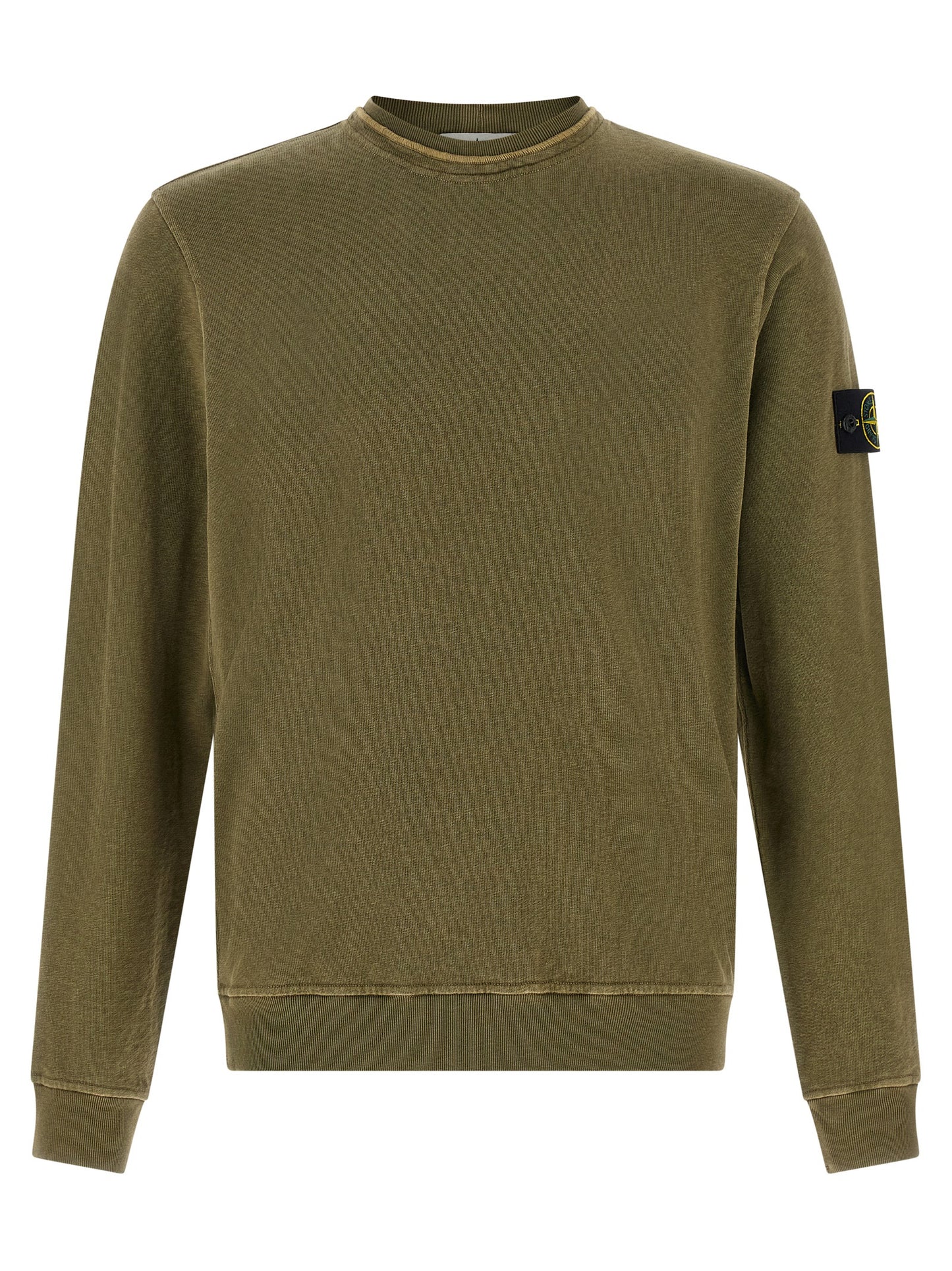 Stone Island Bicolor Cotton Sweatshirt