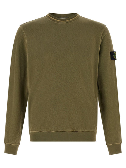 Stone Island Bicolor Cotton Sweatshirt