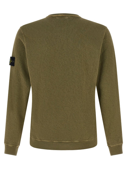 Stone Island Bicolor Cotton Sweatshirt