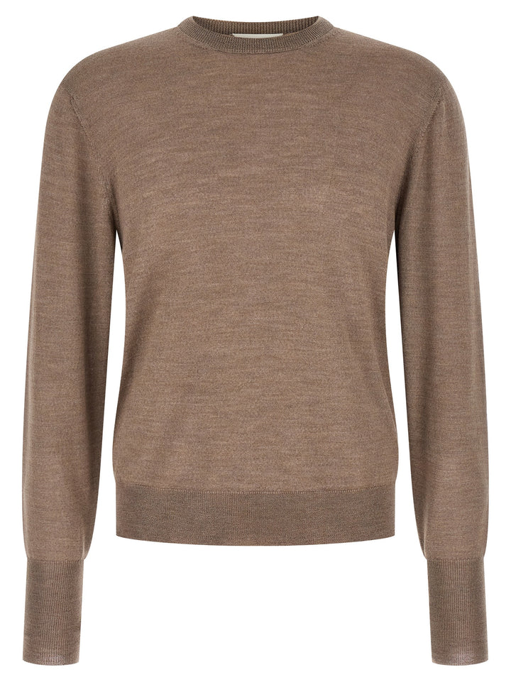 MA'RY'YA Gray Virgin Wool Cardigan