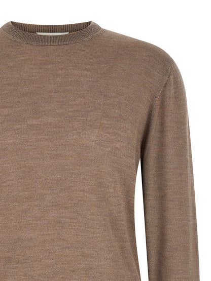 MA'RY'YA Gray Virgin Wool Cardigan