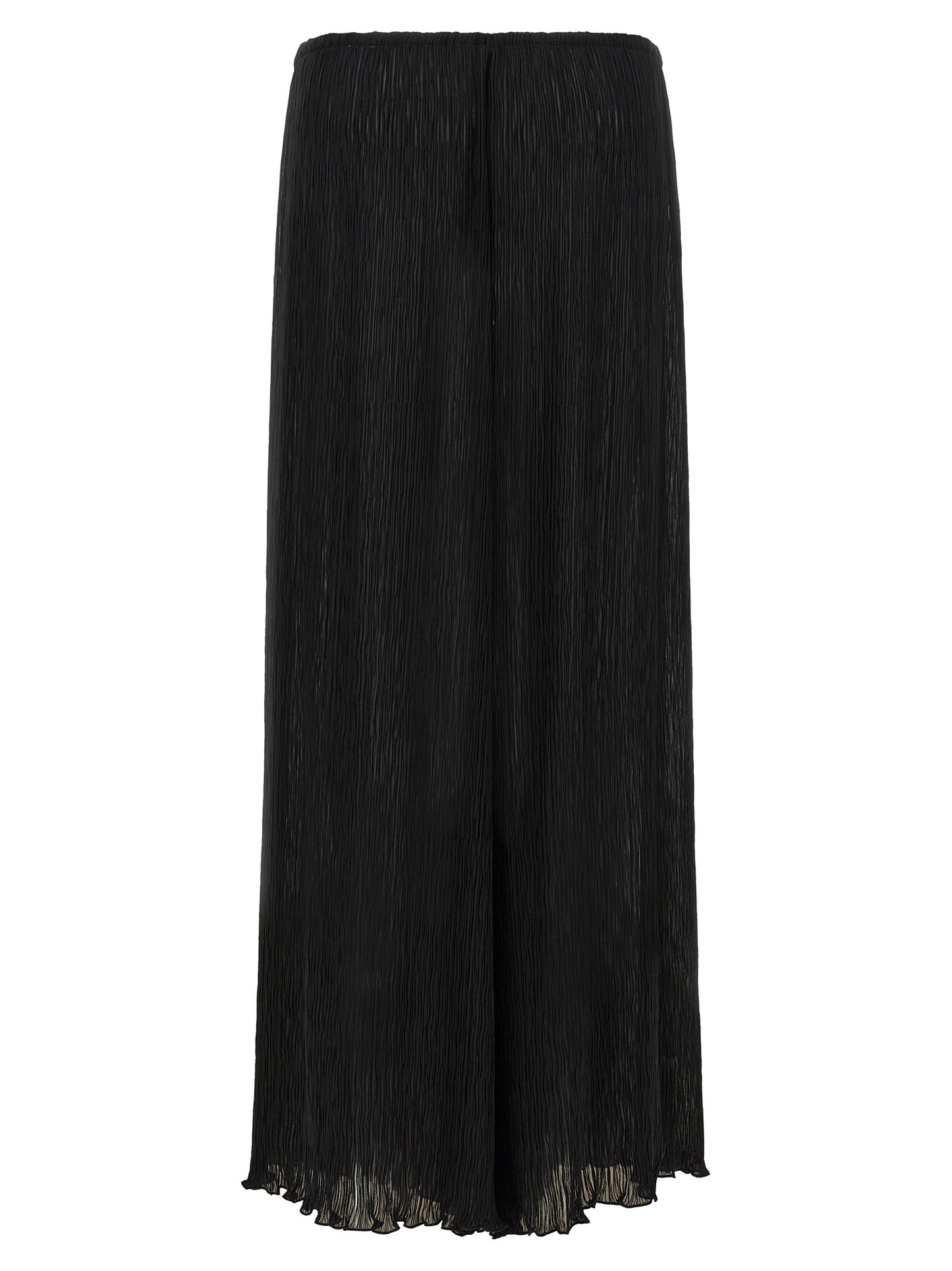 ALLIS Black Polyester Casual Pants