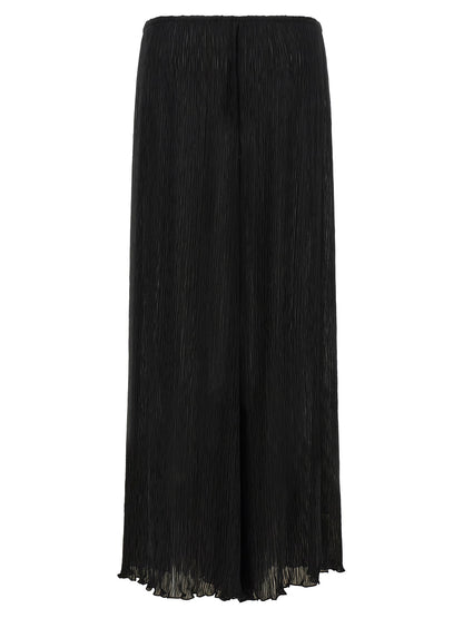 ALLIS Black Polyester Casual Pants