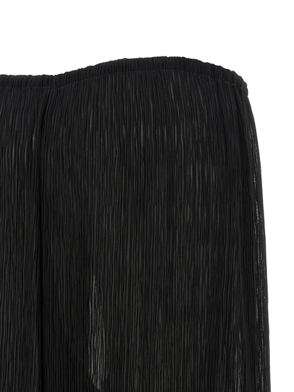 ALLIS Black Polyester Casual Pants