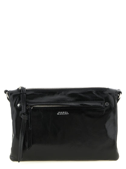 Isabel Marant Black Calfskin Crossbody Bag