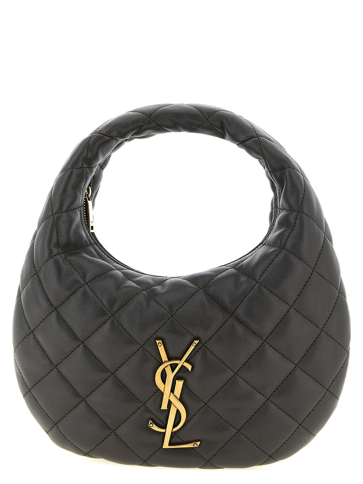 Saint Laurent Brown Lamb Leather Handbag