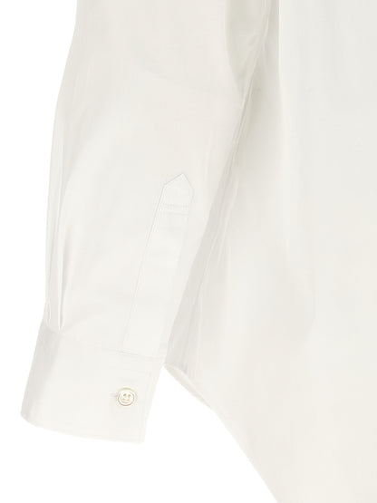 Comme Des Garçons White Cotton Blouse