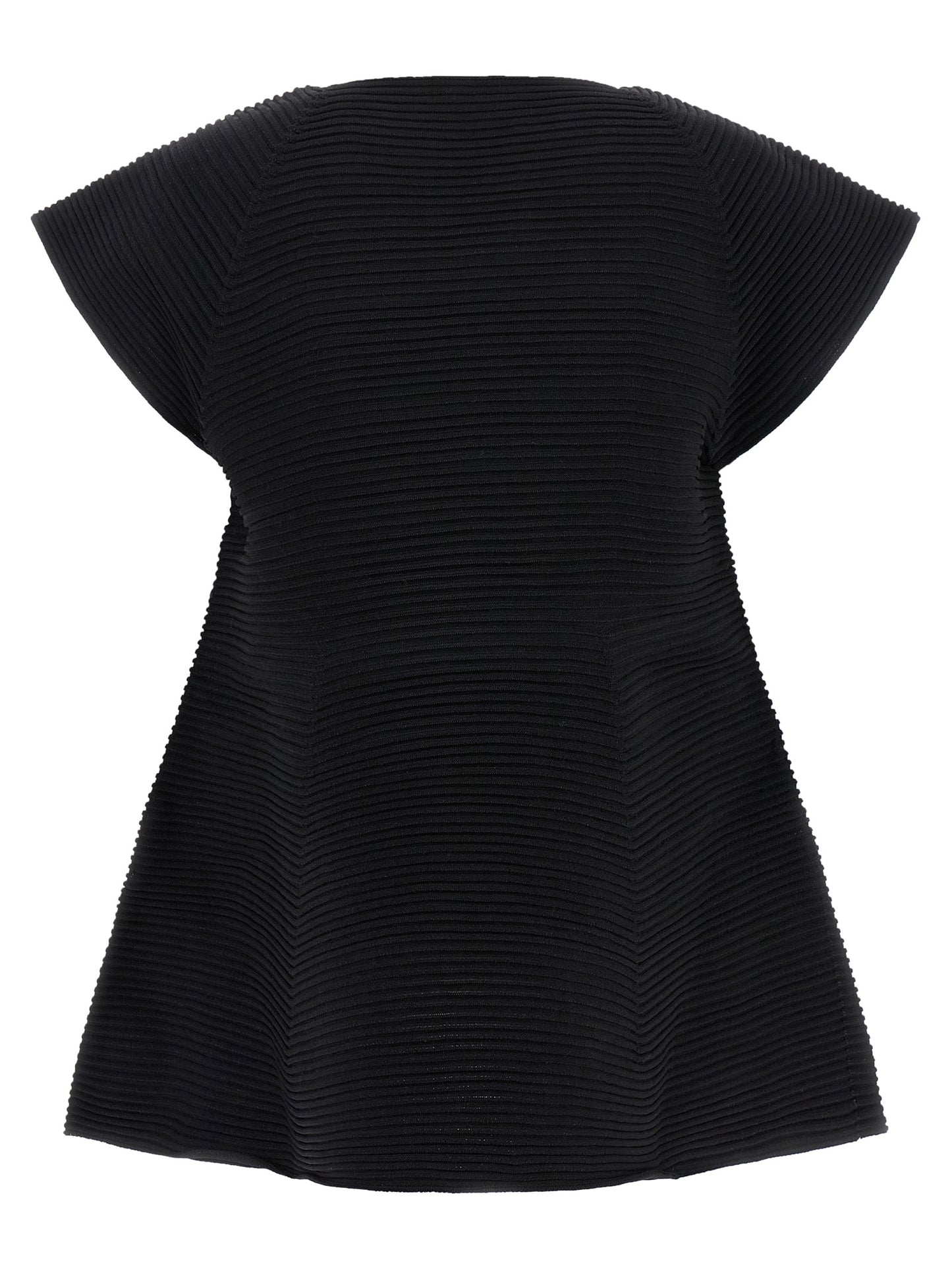 Issey Miyake Black Polyester Short Dress