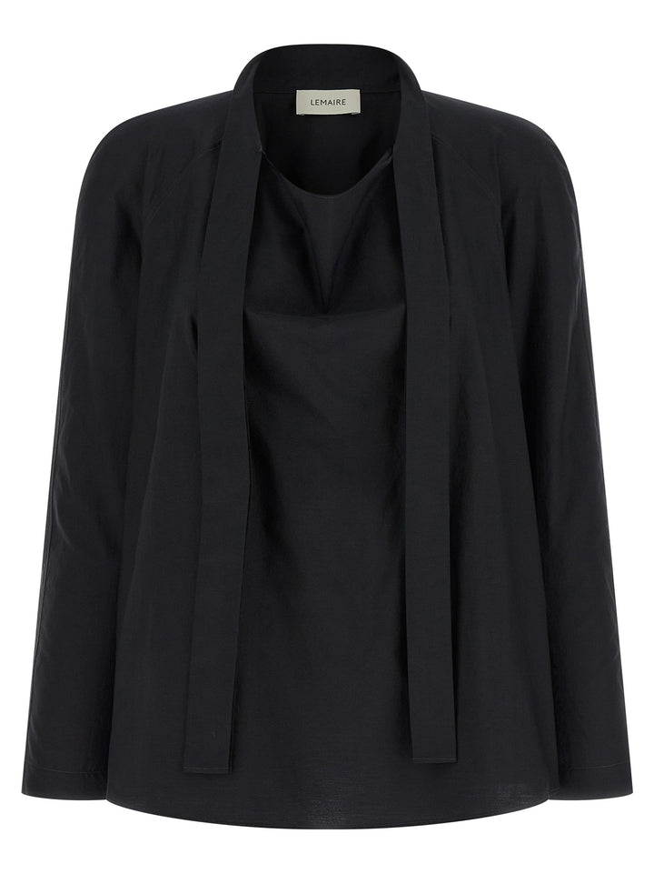 Lemaire Black Cotton Blouse