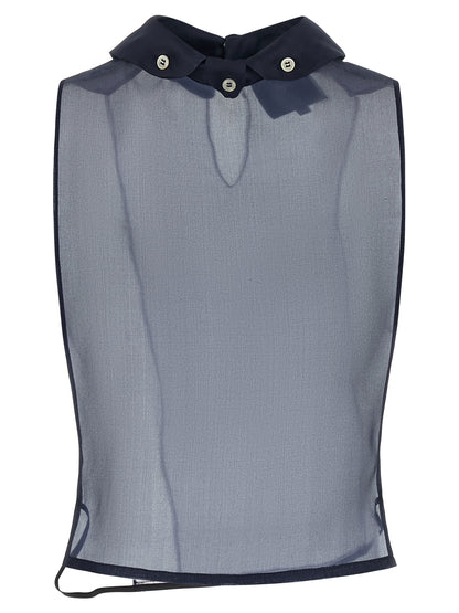 MAISON JEJIA Blue Silk Shirt