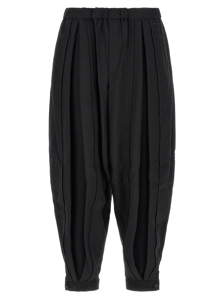 Comme Des Garçons Black Polyester Casual Pants